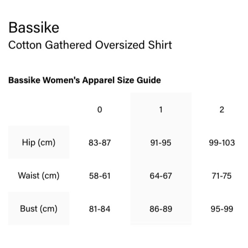 Bassike Cotton Gathered Oversized Shirt In White M/L - Picture 6 of 7